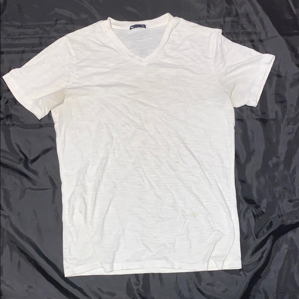 White V-Neck